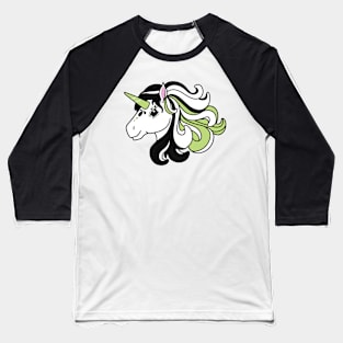 Rainbow Unicorn, Agender Pride Baseball T-Shirt